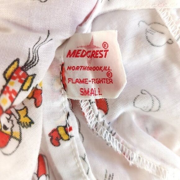 2 Medcrest Hospital Gowns Vintage 50s 60s Astronaut Made In USA Youth Size Small - Picture 6 of 8